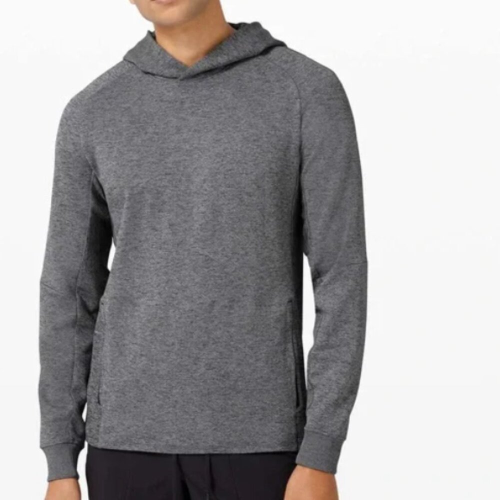 Lululemon Textured Tech Hoodie Sweatshirt Men’s XLarge Graphite Grey Double Knit